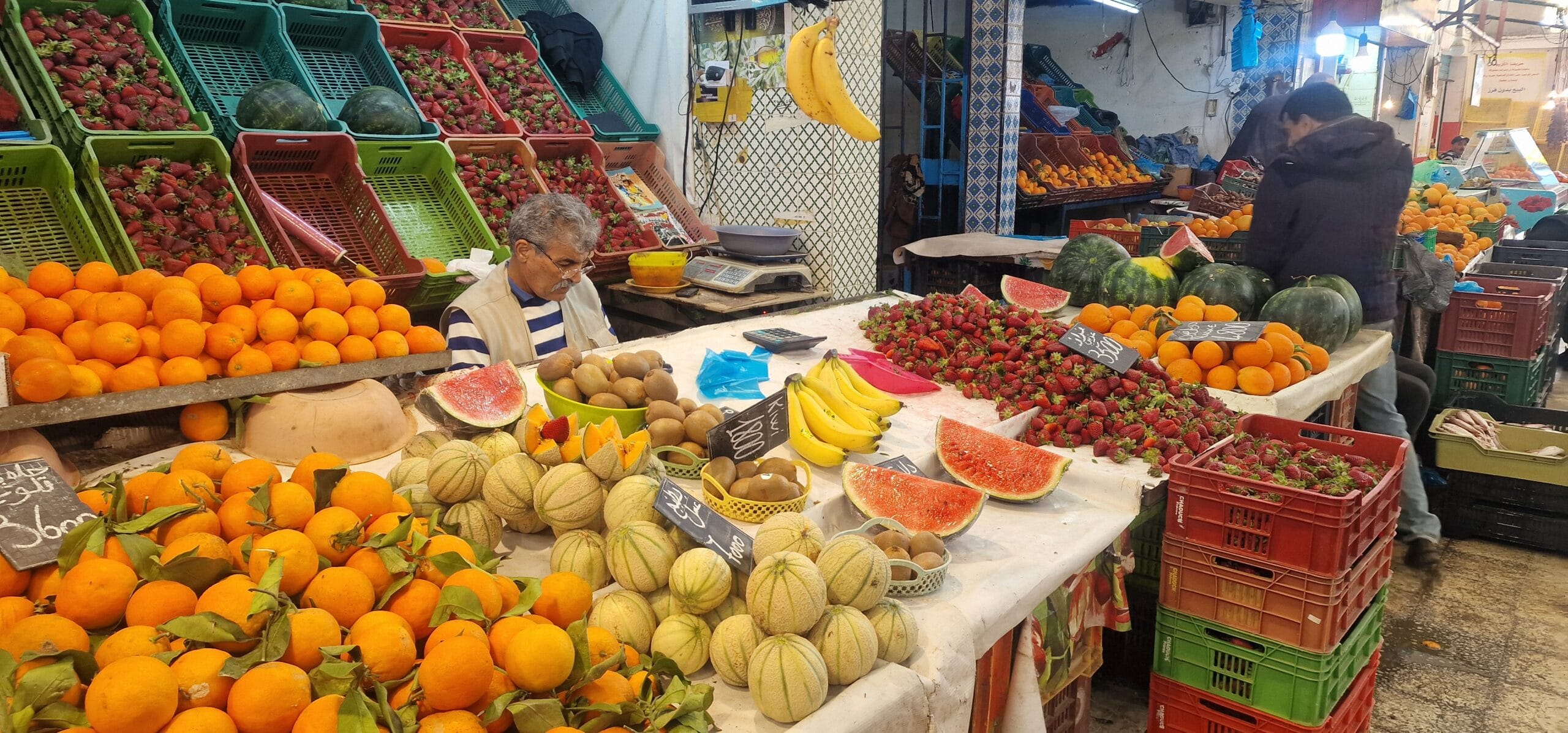 Fresh produce at a Tunisian market