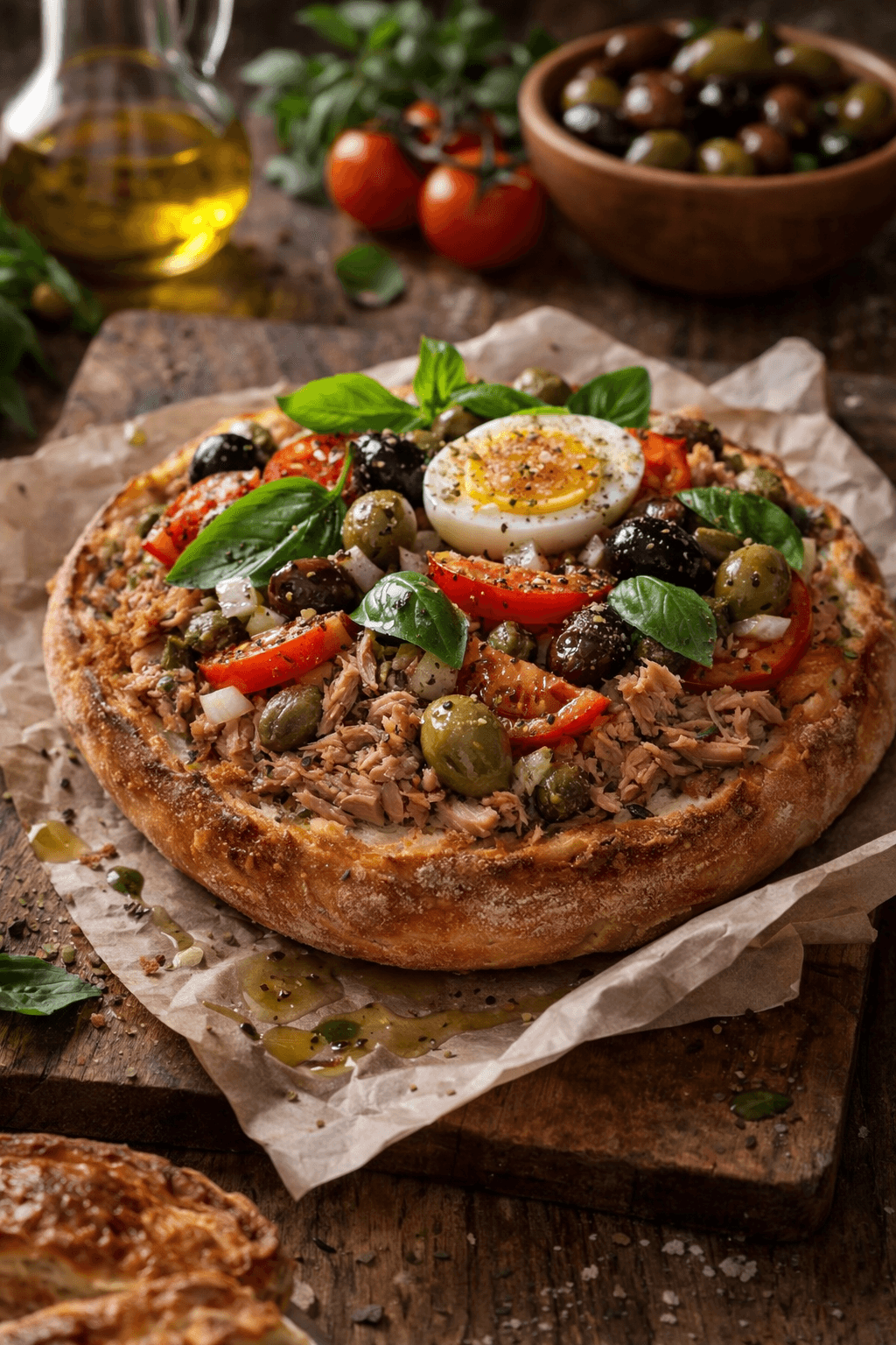 Maltese Tuna Ftira (Ftira biz-Zejt)