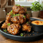 Sticky & Spicy Glazed Crispy Chicken Bites
