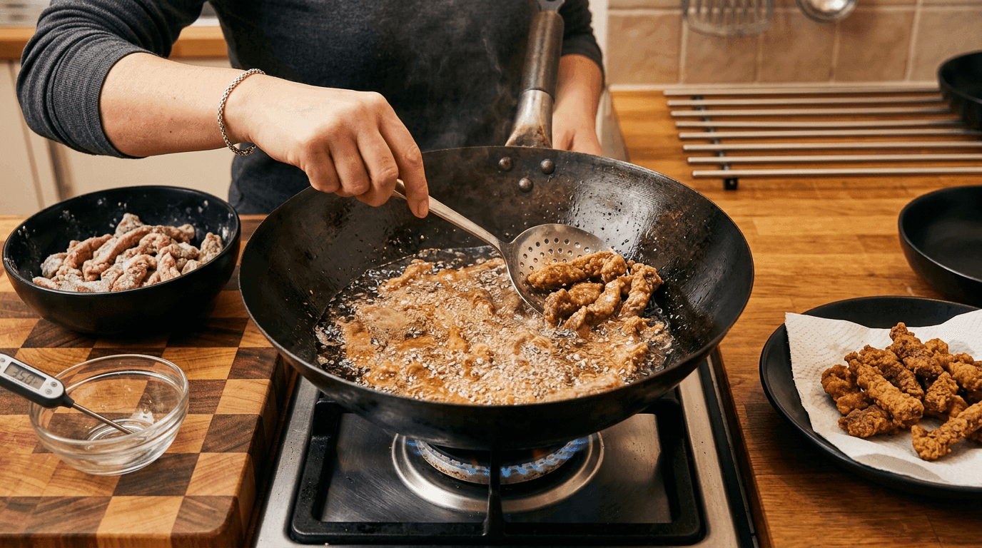 Sichuan-Style Crispy Chili Beef - Step 2 Sichuan-Style Crispy Chili Beef - Step 2