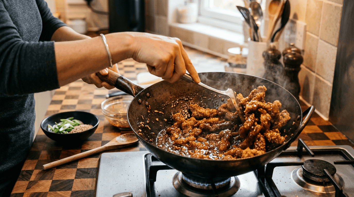 Sichuan-Style Crispy Chili Beef - Step 4 Sichuan-Style Crispy Chili Beef - Step 4