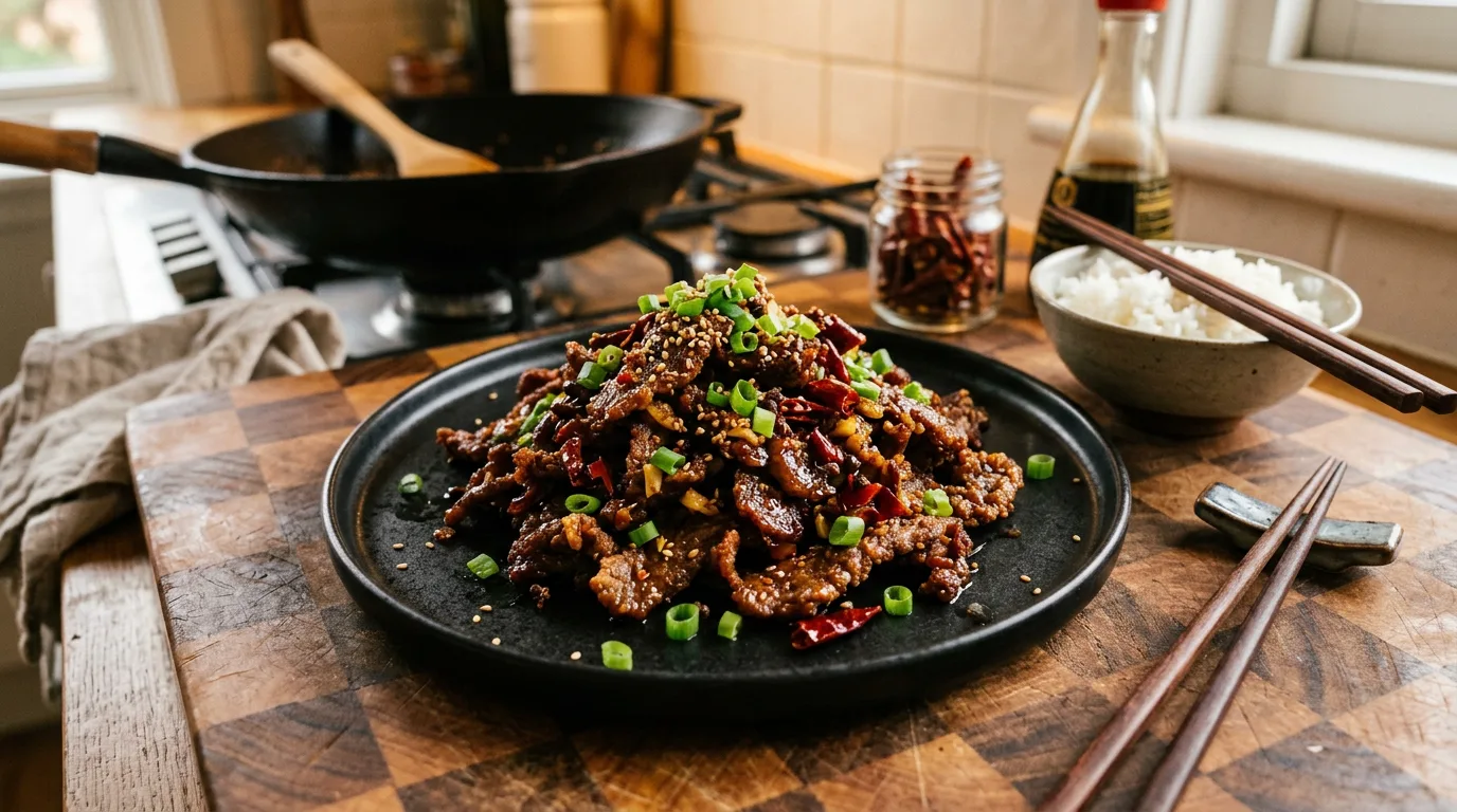 Sichuan-Style Crispy Chili Beef