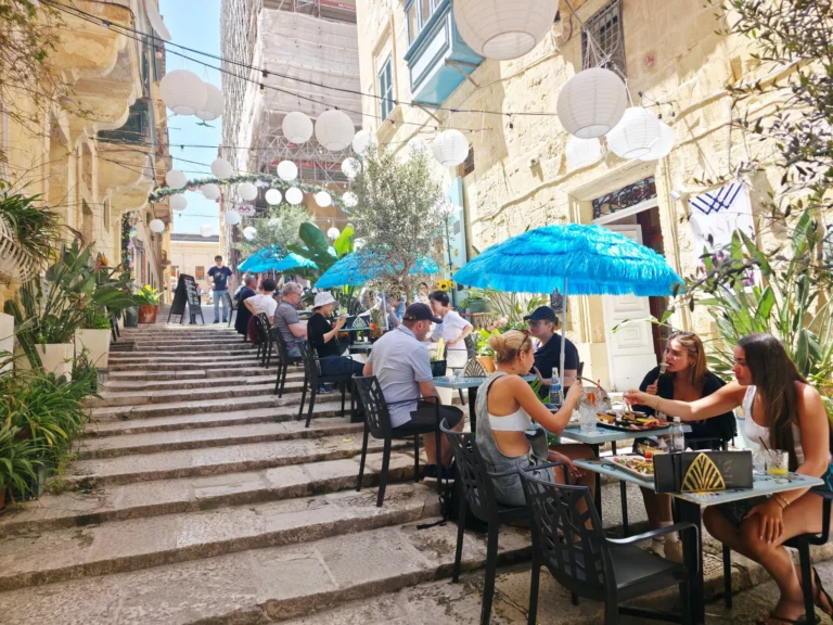 Terraces in Valetta - Malta