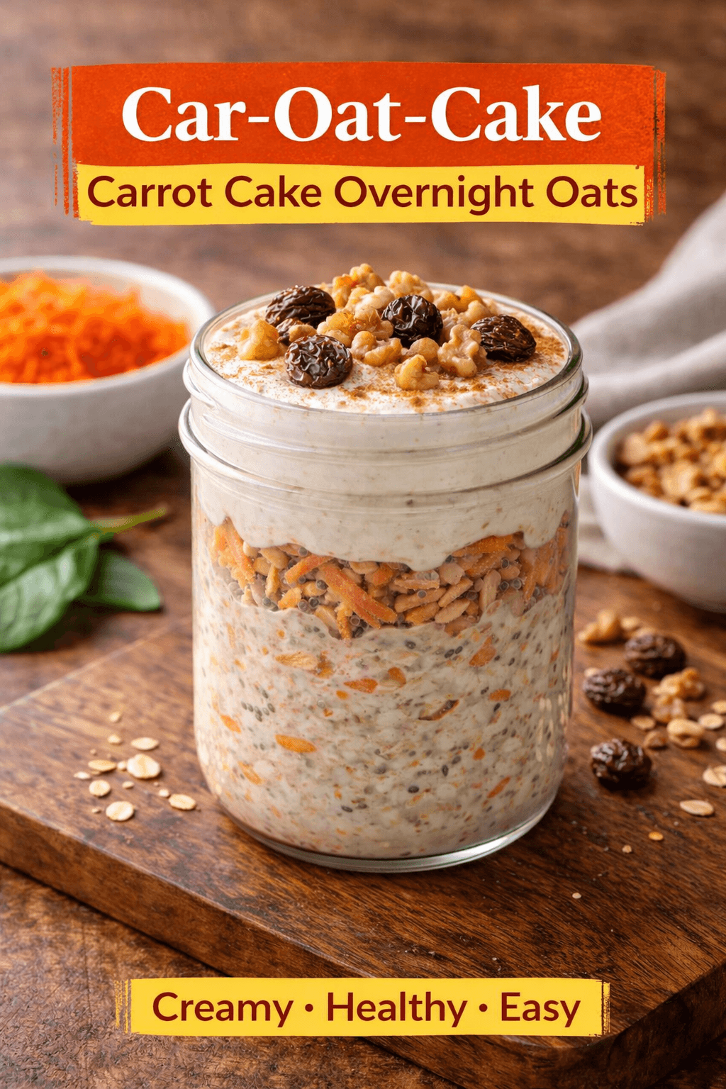 Carrot oat cake Pinterest image