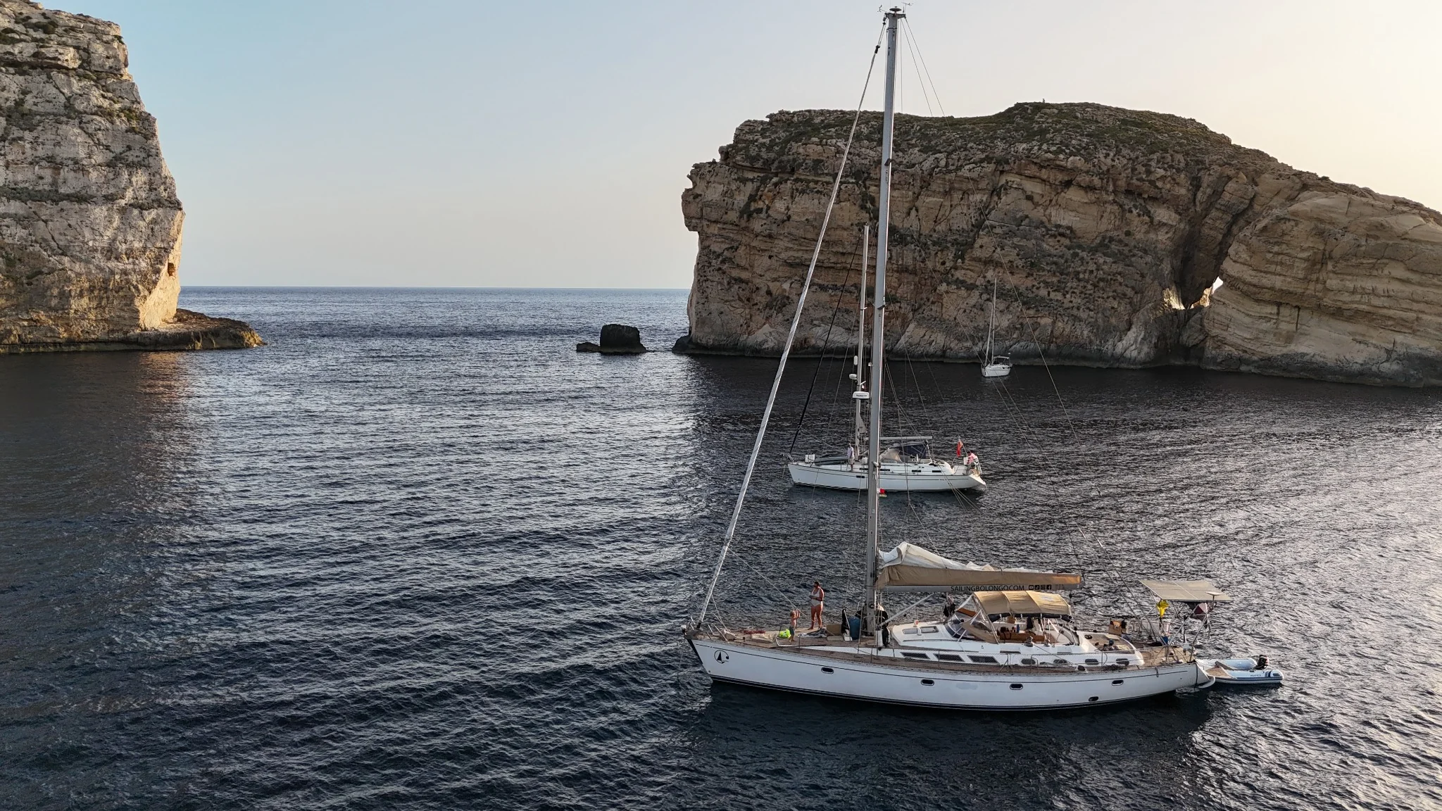 Djwera Bay on sunset in Gozo Djwera Bay on sunset in Gozo