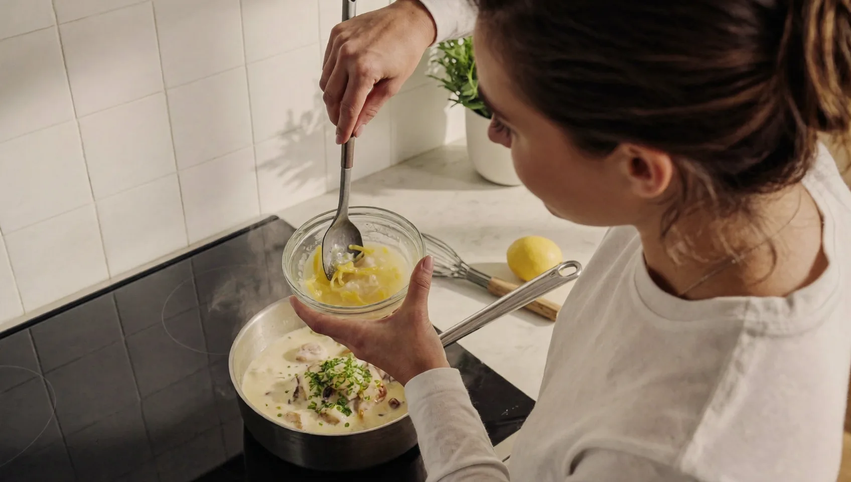 Cooking in the Tone & Taste kitchen