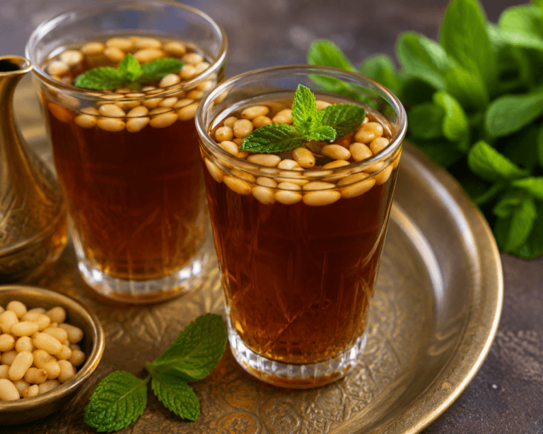 Pine nut tea