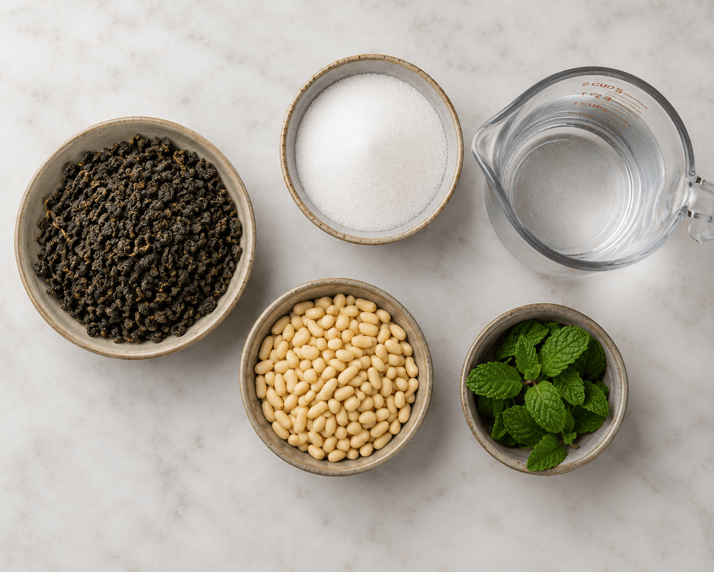 Pine nut tea ingredients