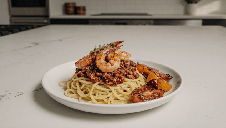 Prawn and Bean pasta