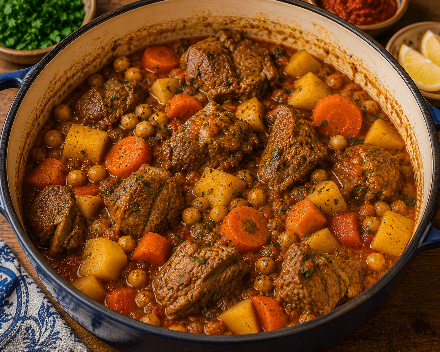 Tunisian Lamb Marqa (Spiced Lamb Stew)