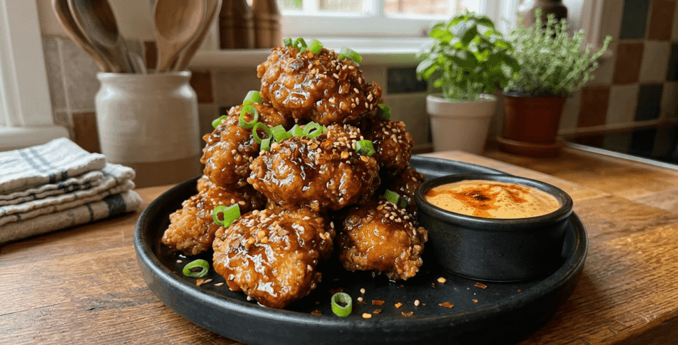 Sticky & Spicy Glazed Crispy Chicken Bites Sticky & Spicy Glazed Crispy Chicken Bites
