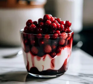 Berries in balsamico Italian healthy desert, Berries in Balsamico