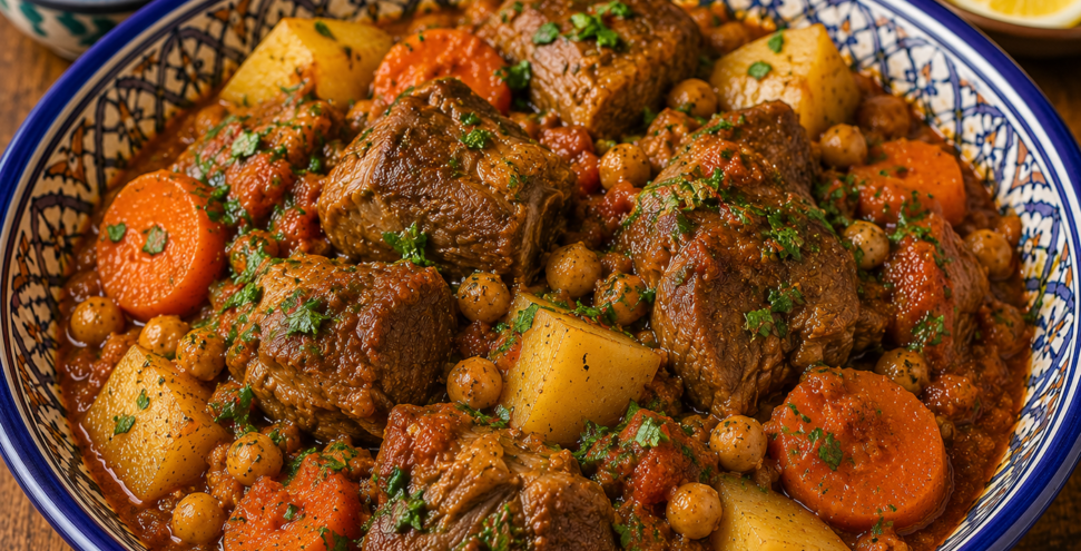 Lamb Marqa in a tunesian plate