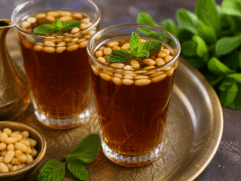 Pine nut tea