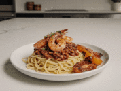 Prawn and Bean pasta